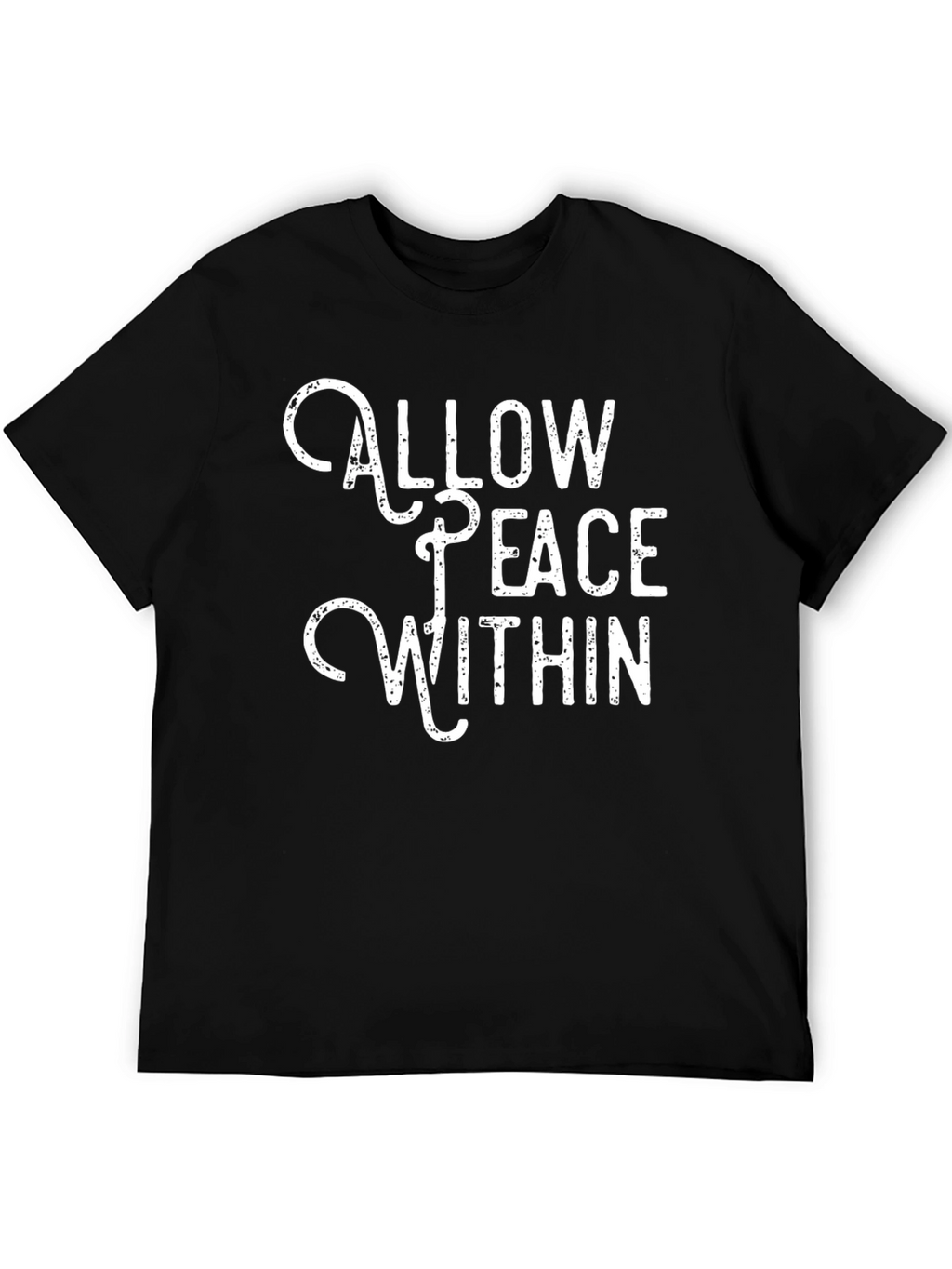 Allow Peace Within T-Shirt - Black Graphic Tee