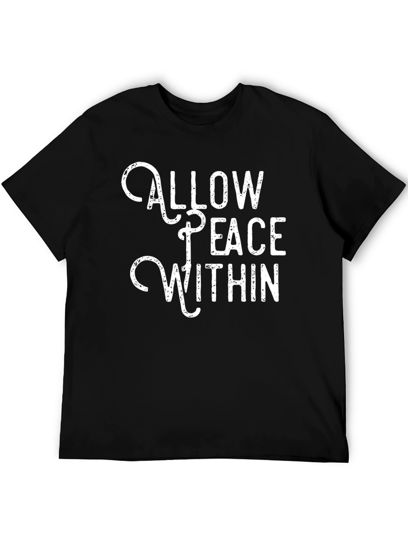 Allow Peace Within T-Shirt - Black Graphic Tee