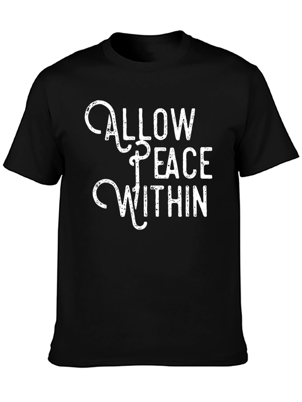 Allow Peace Within T-Shirt - Black Graphic Tee