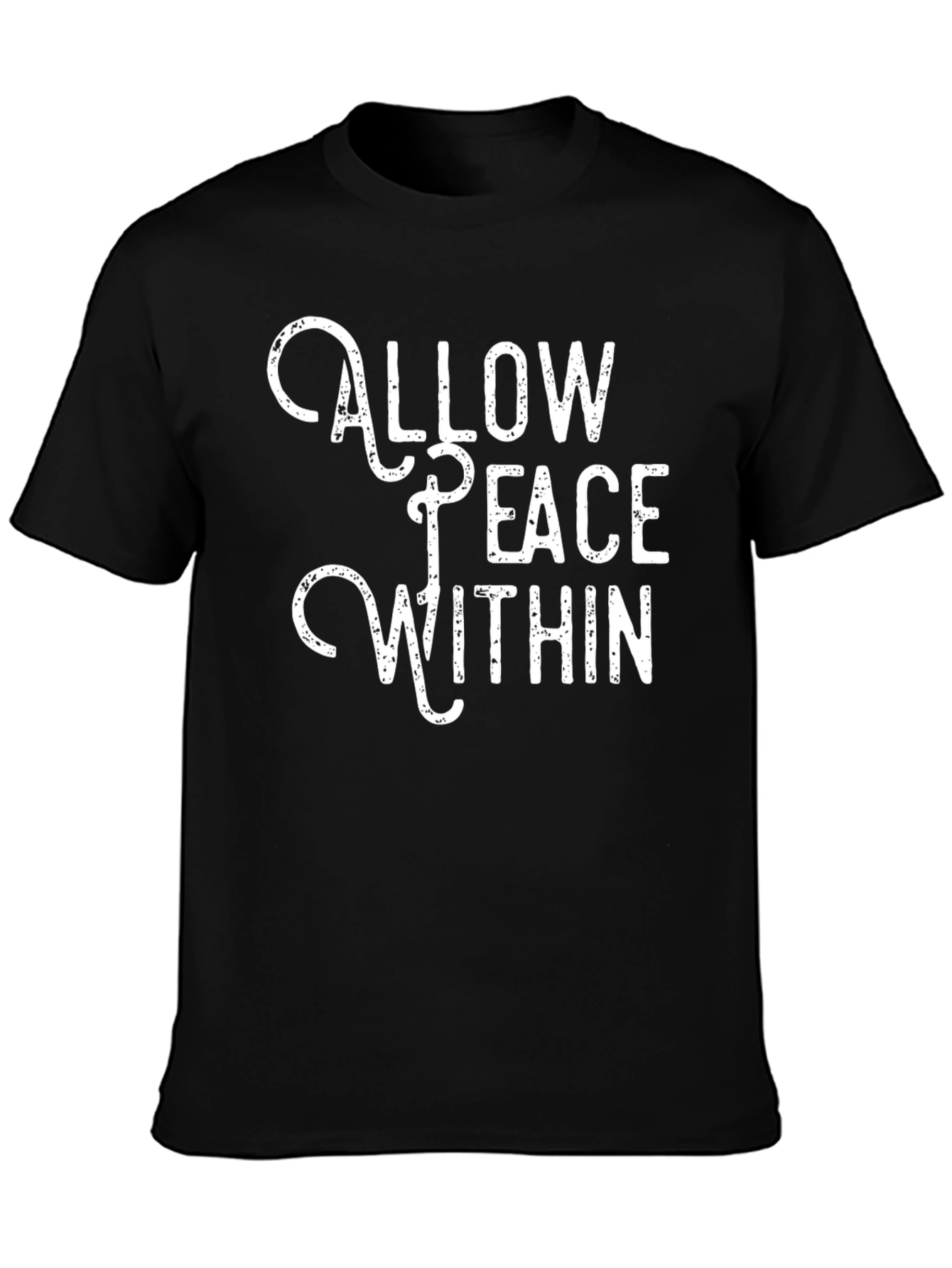 Allow Peace Within T-Shirt - Black Graphic Tee