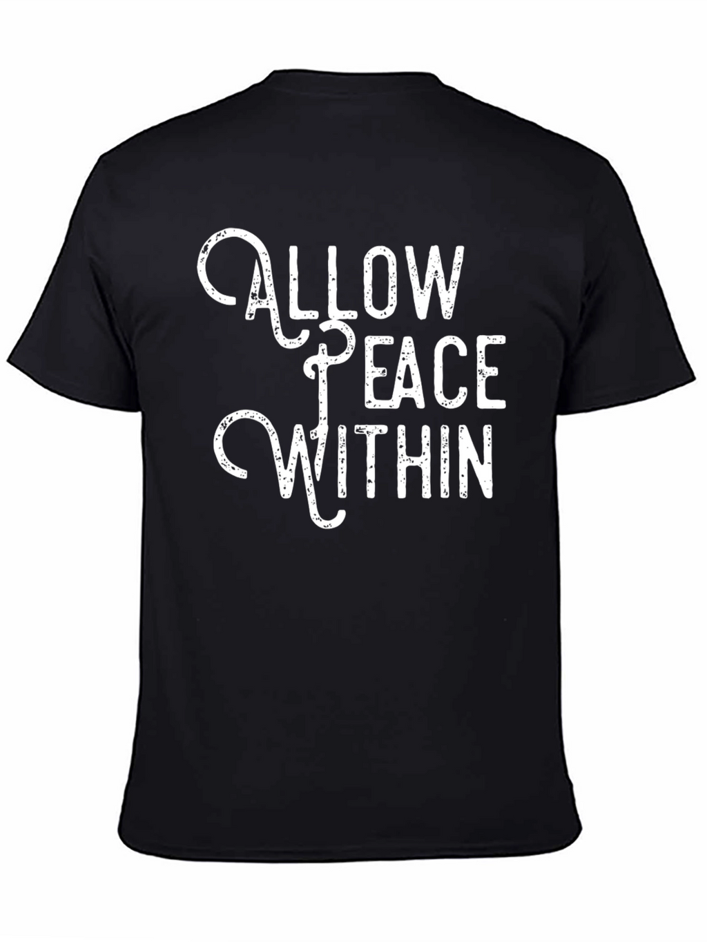 Allow Peace Within T-Shirt - Black Graphic Tee