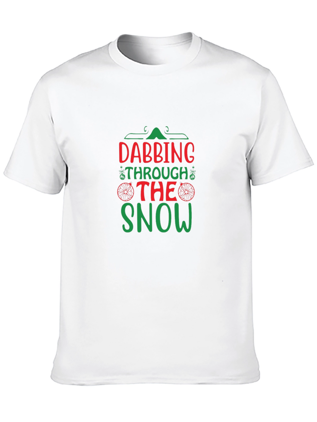 Dabbing Through the Snow Black T-Shirt