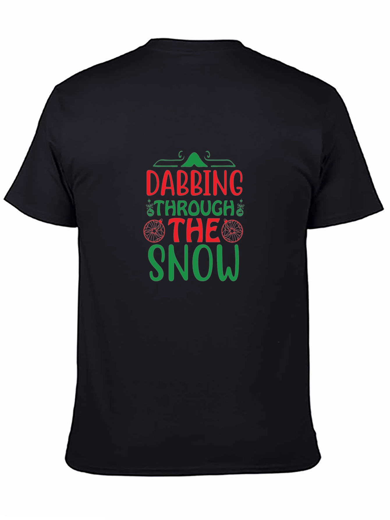 Dabbing Through the Snow Black T-Shirt
