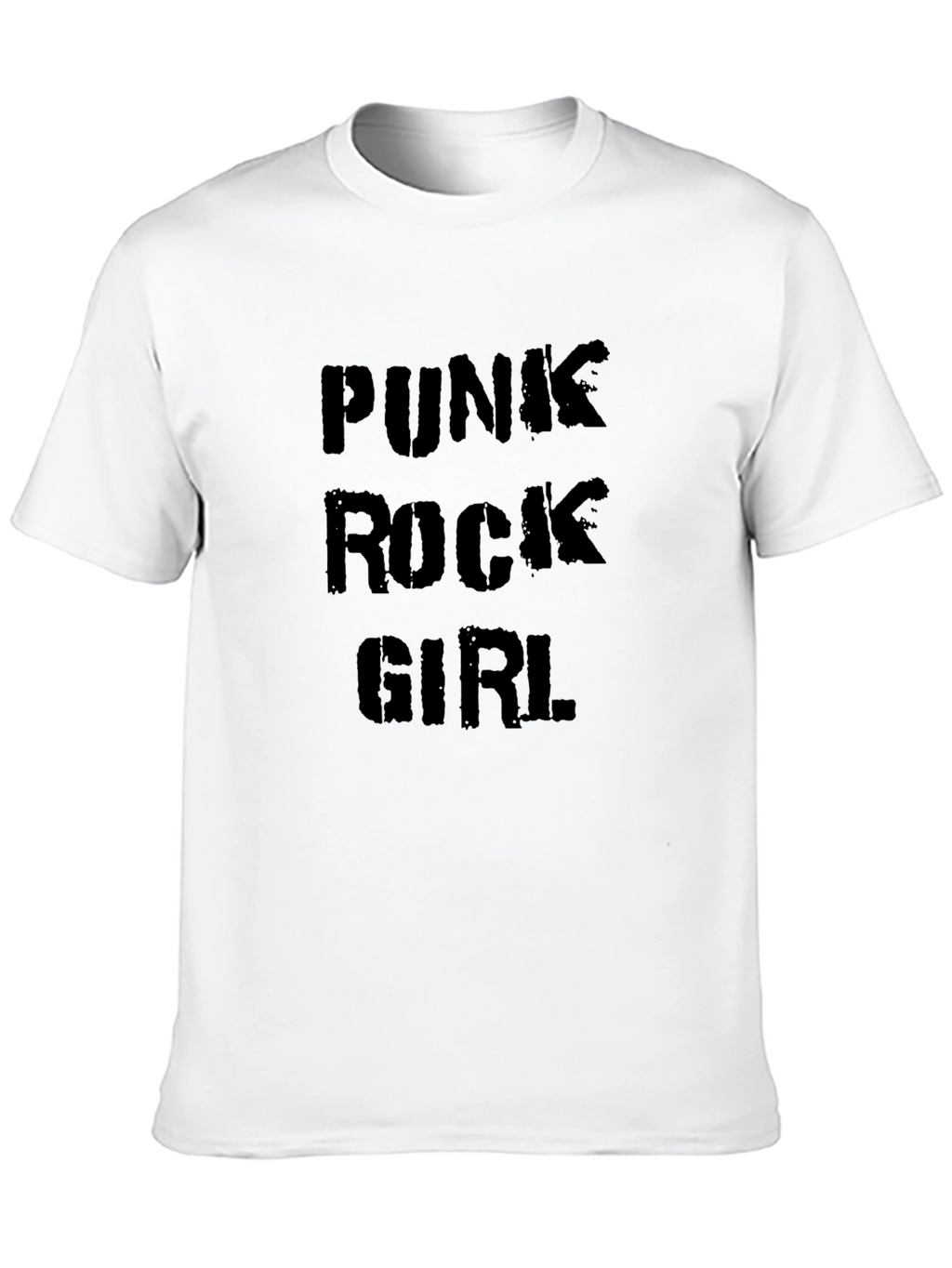 Punk Rock Girl Black T-Shirt