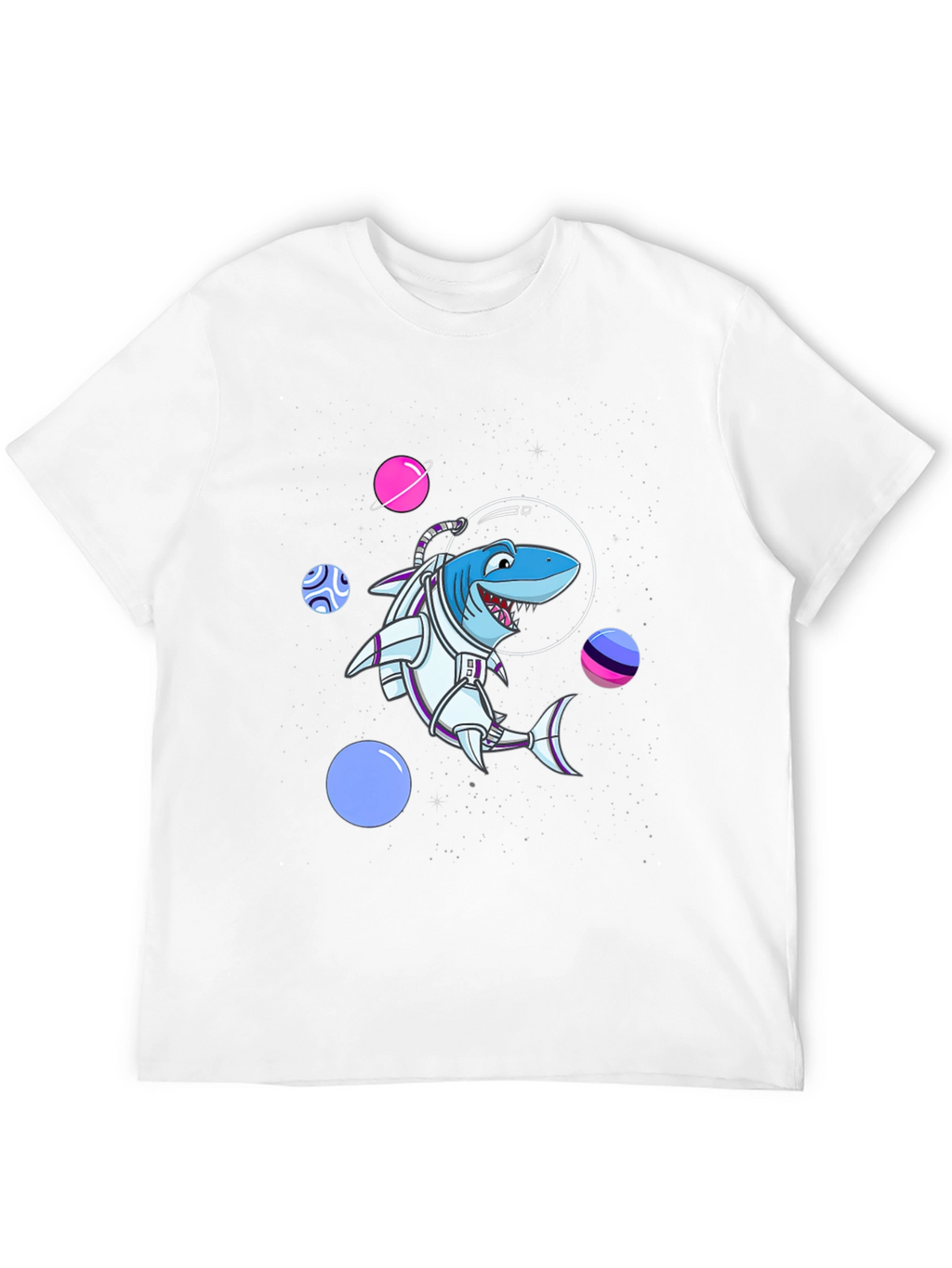 Space Shark T-Shirt - Astronaut Animal Graphic Tee