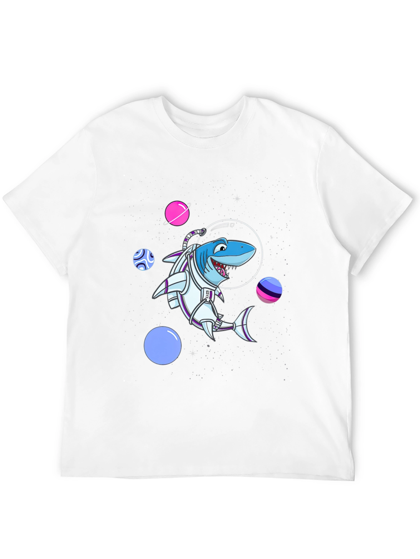 Space Shark T-Shirt - Astronaut Animal Graphic Tee