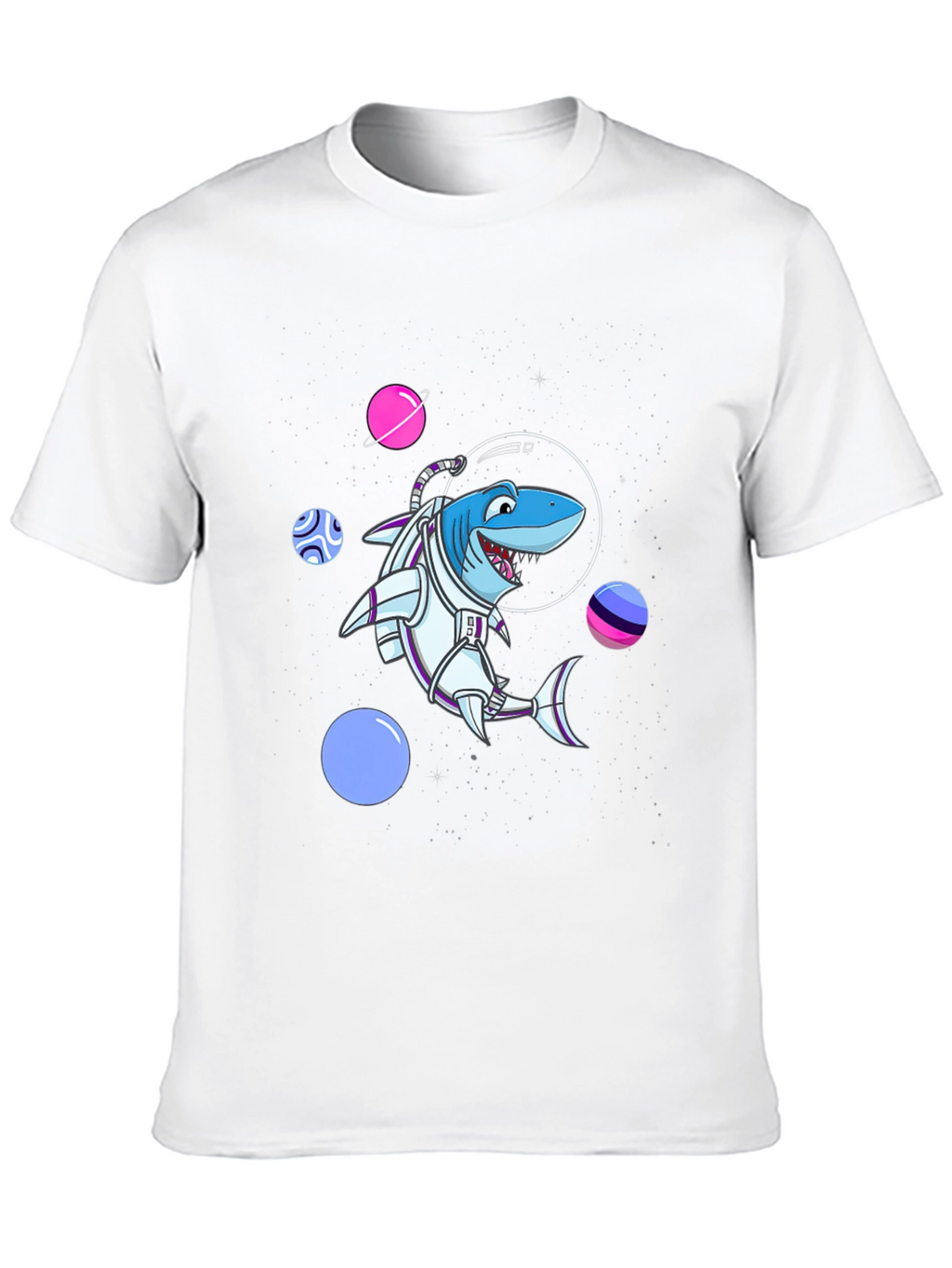 Space Shark T-Shirt - Astronaut Animal Graphic Tee