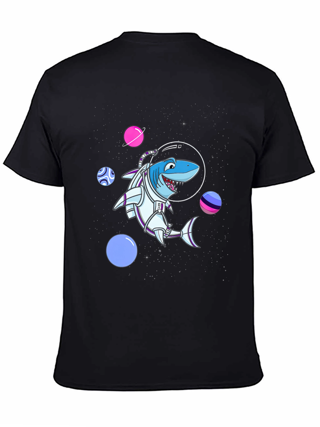 Space Shark T-Shirt - Astronaut Animal Graphic Tee