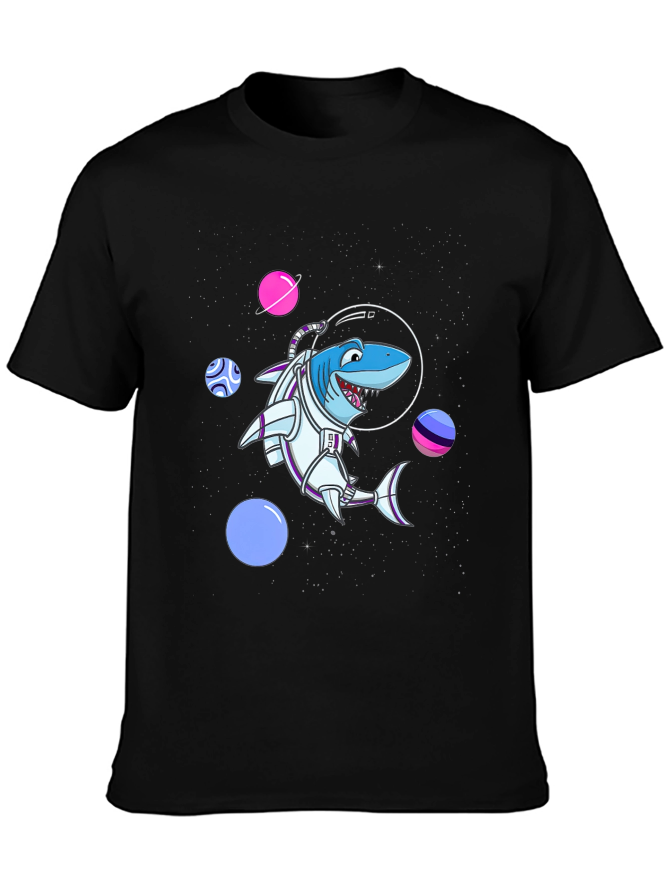 Space Shark T-Shirt - Astronaut Animal Graphic Tee