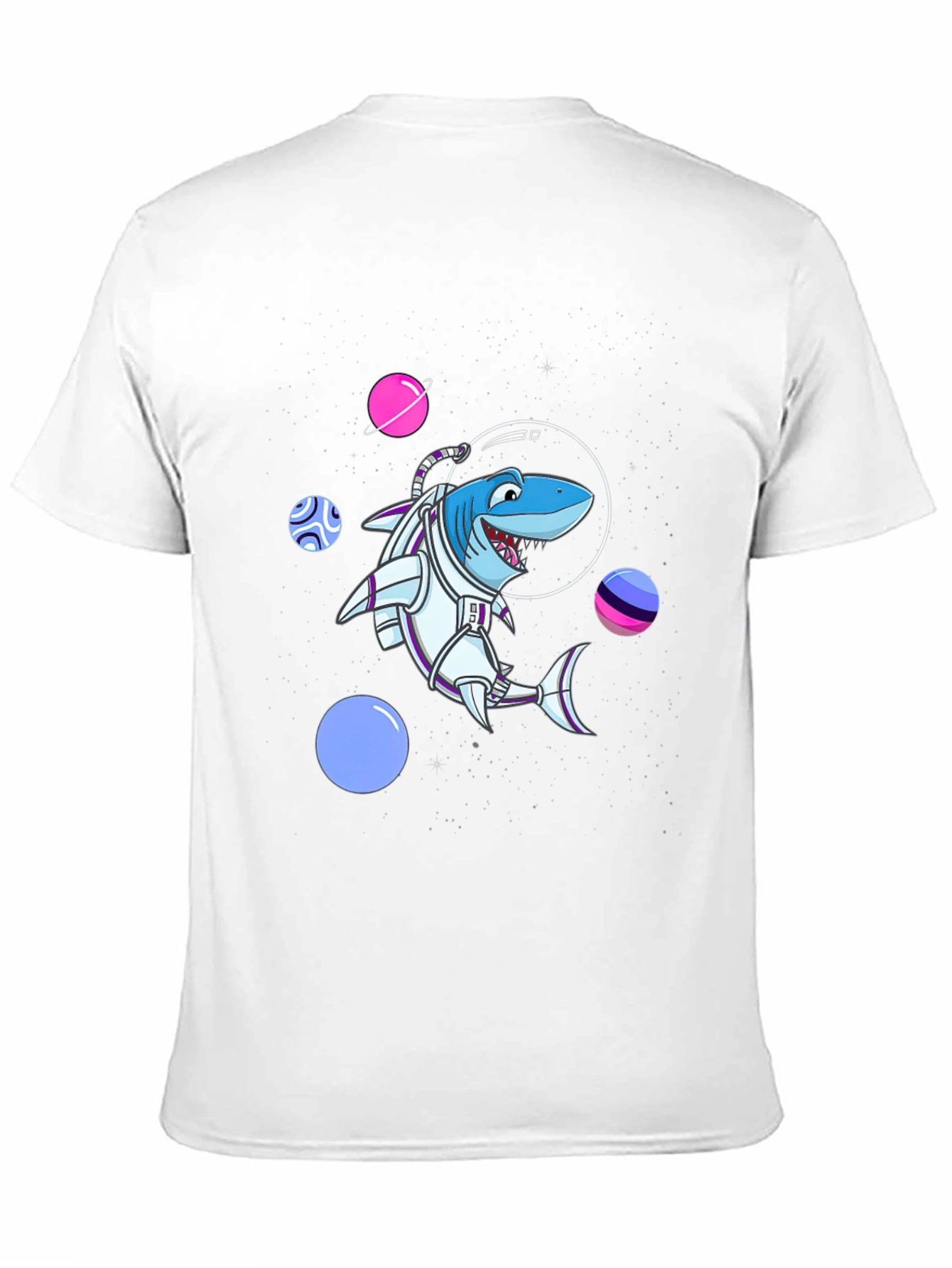 Space Shark T-Shirt - Astronaut Animal Graphic Tee