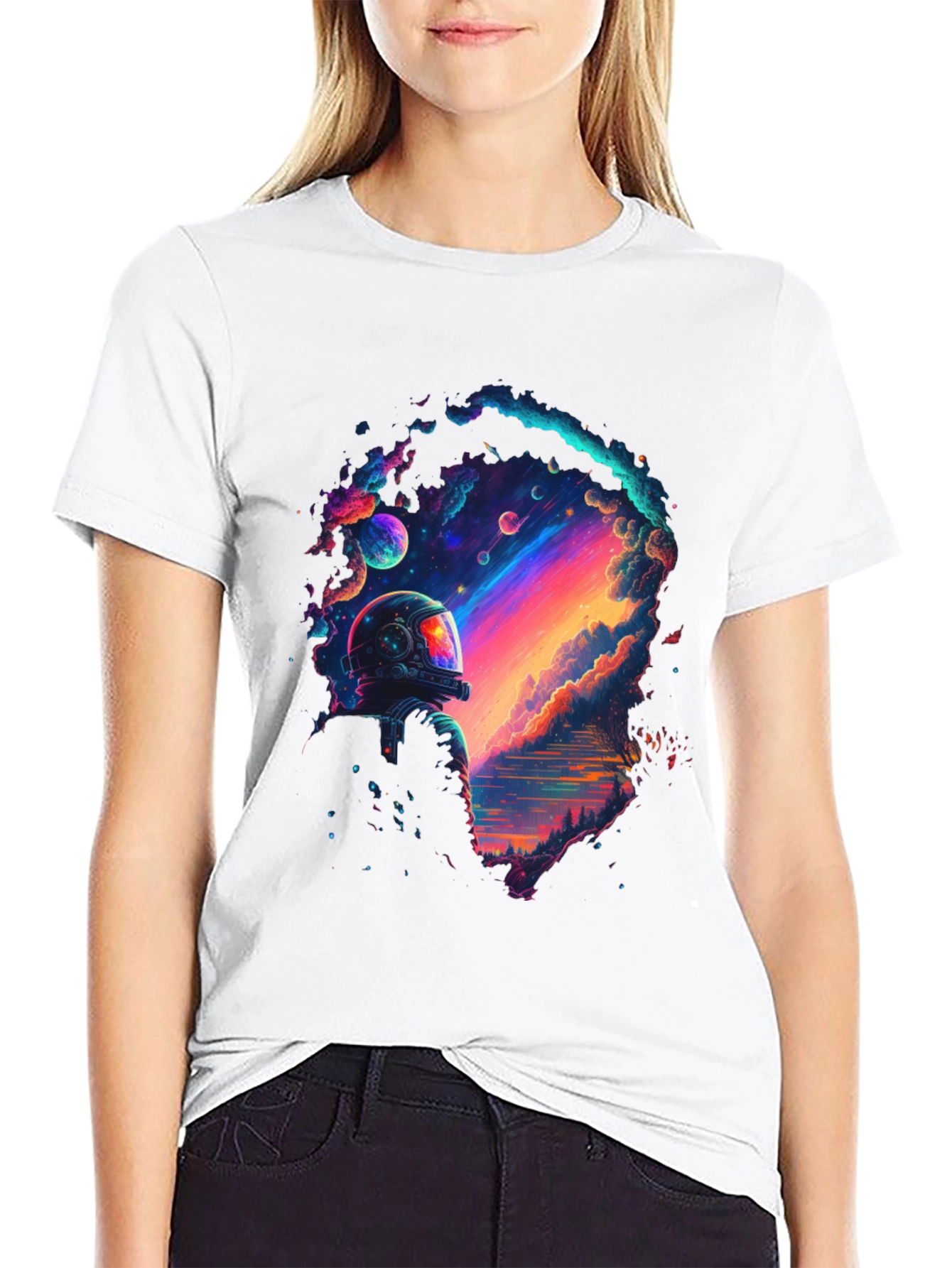 Cosmic Astronaut T-Shirt - Explore the Universe in Style