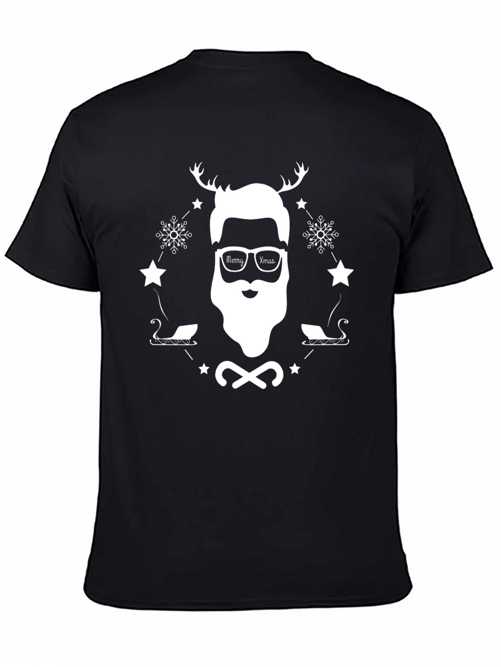 Mens Novelty Christmas Graphic T-Shirt