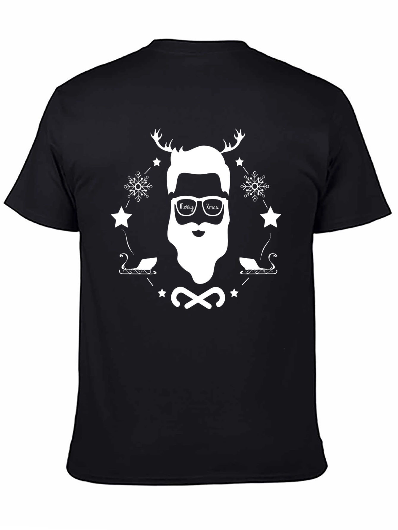 Mens Novelty Christmas Graphic T-Shirt