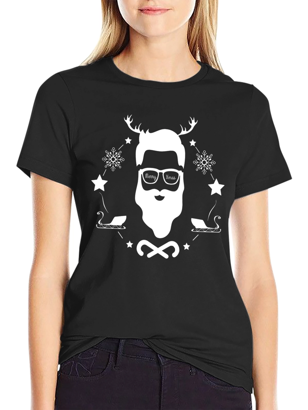 Mens Novelty Christmas Graphic T-Shirt