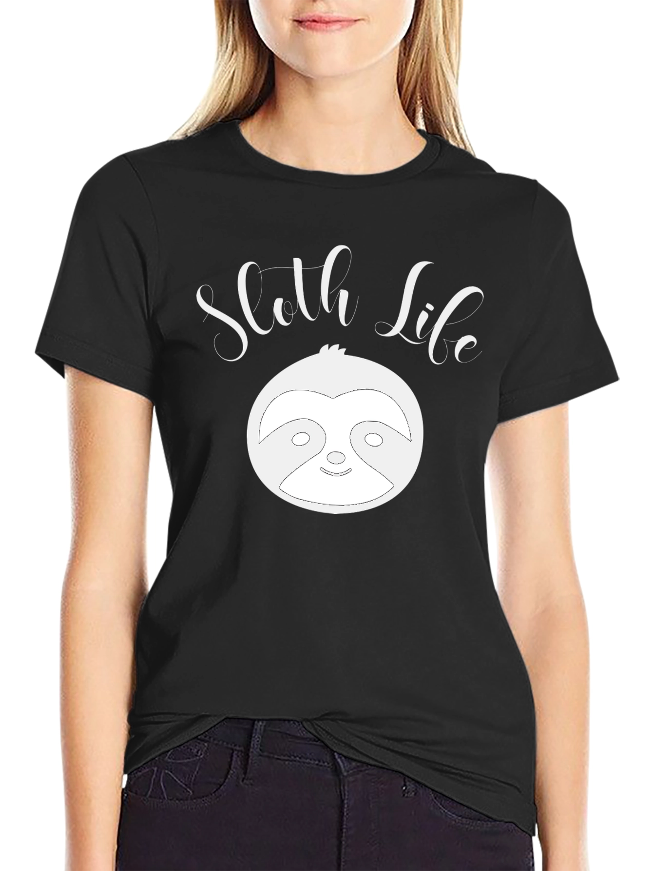 Sloth Life Graphic T-Shirt - Relaxed Comfort