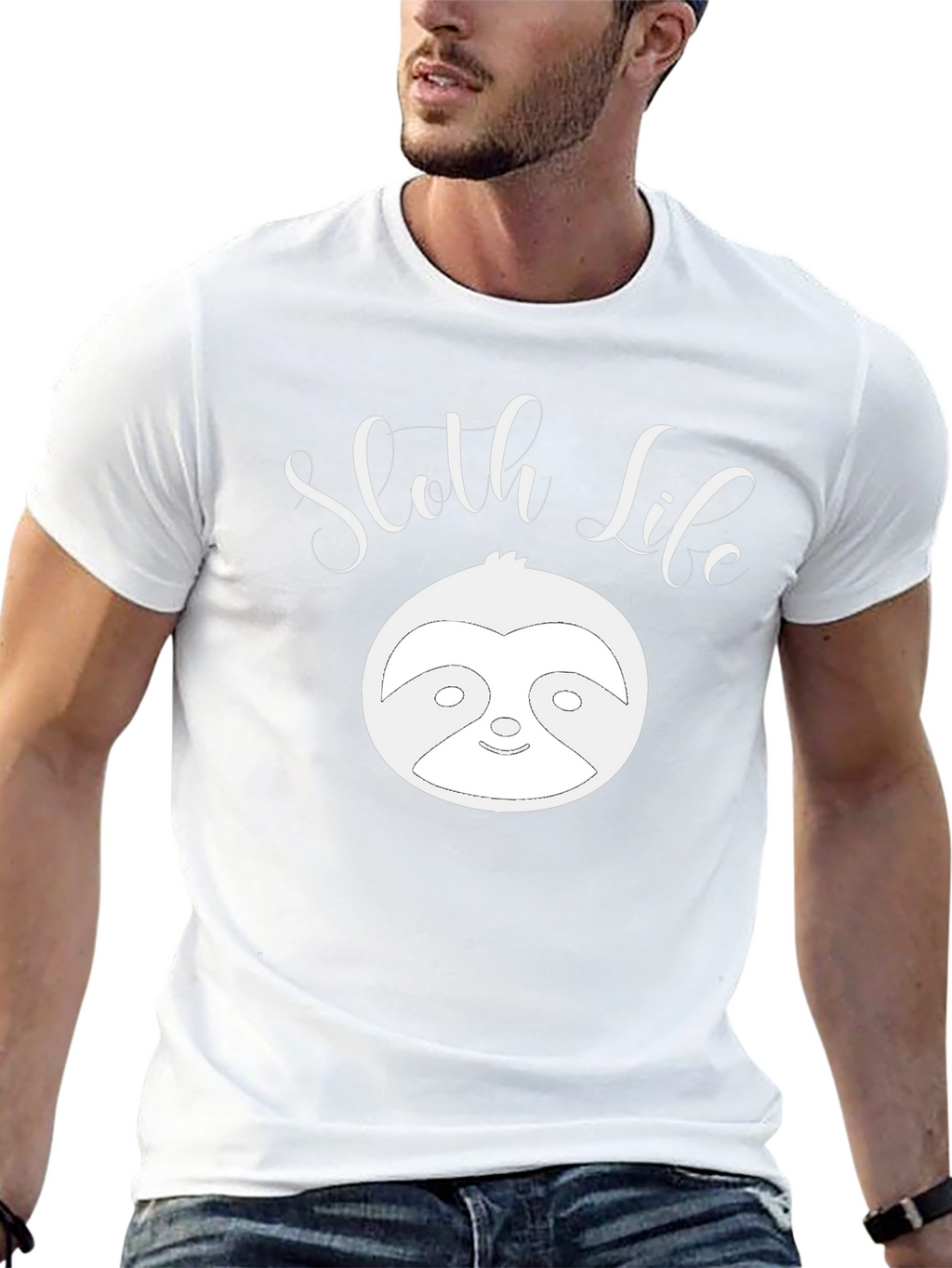 Sloth Life Graphic T-Shirt - Relaxed Comfort