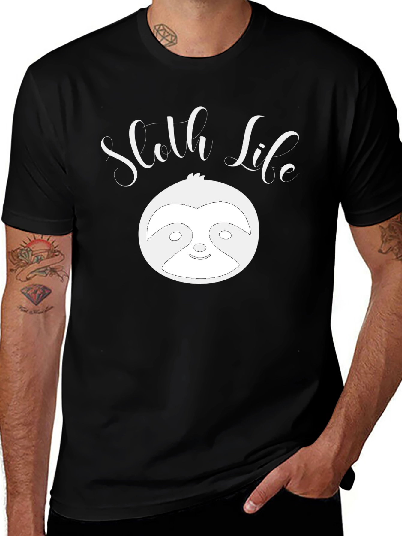 Sloth Life Graphic T-Shirt - Relaxed Comfort