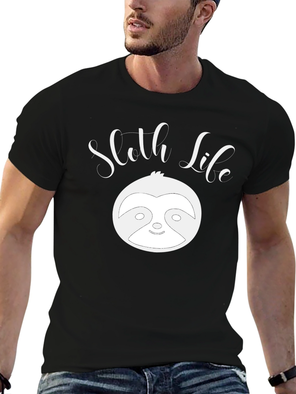 Sloth Life Graphic T-Shirt - Relaxed Comfort