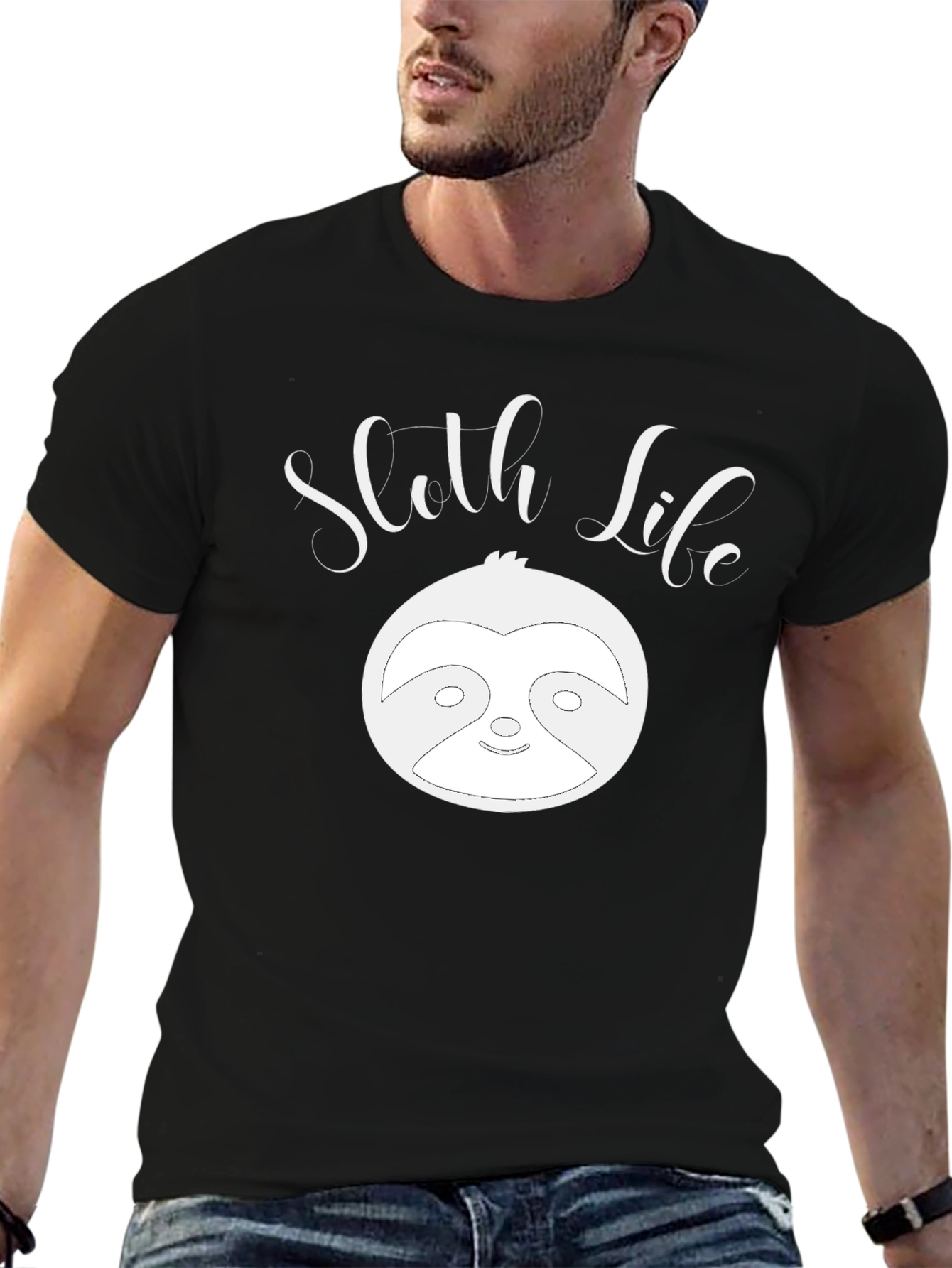 Sloth Life Graphic T-Shirt - Relaxed Comfort