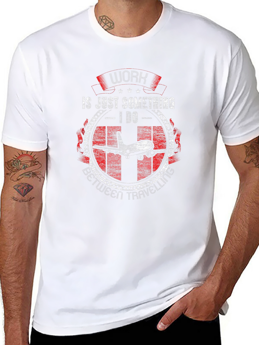 Work is Just Something I Do Airplane T-Shirt