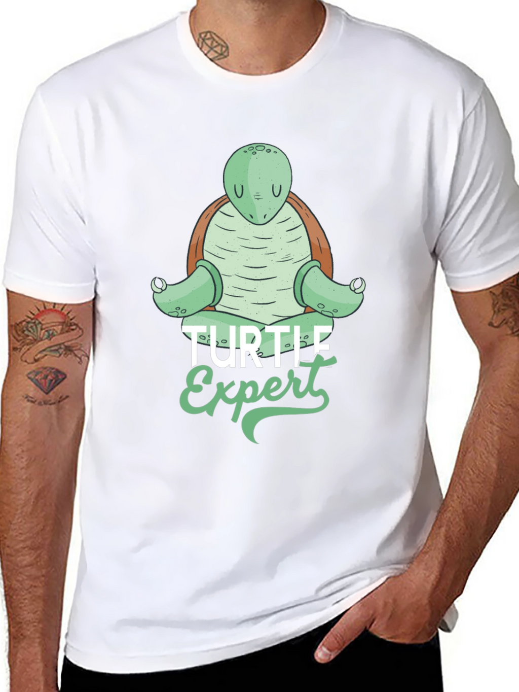 Turtle Expert Graphic Tee - Mens Black T-Shirt