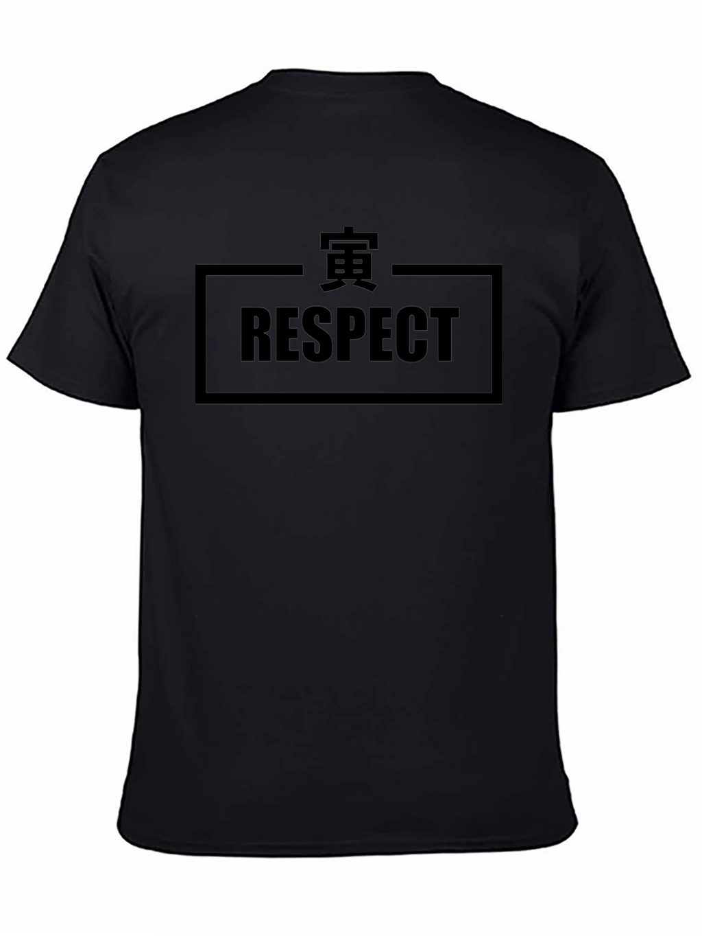 Respect Graphic Tee - Black Cotton T-Shirt
