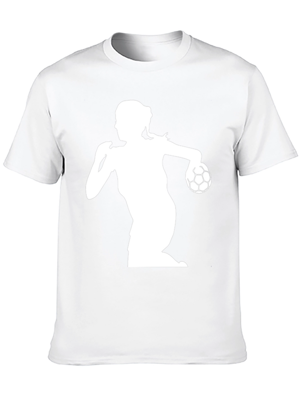 Handball Player Graphic Tee - Black