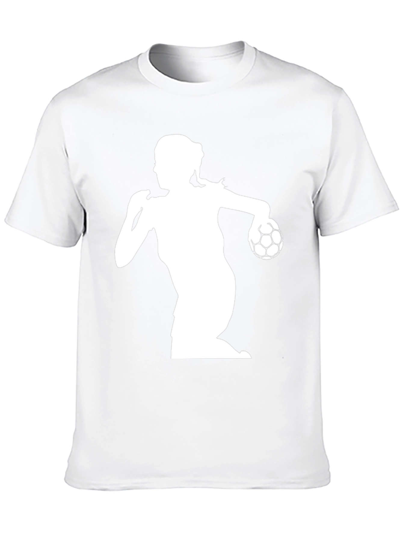 Handball Player Graphic Tee - Black