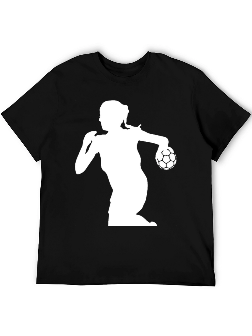 Handball Player Graphic Tee - Black