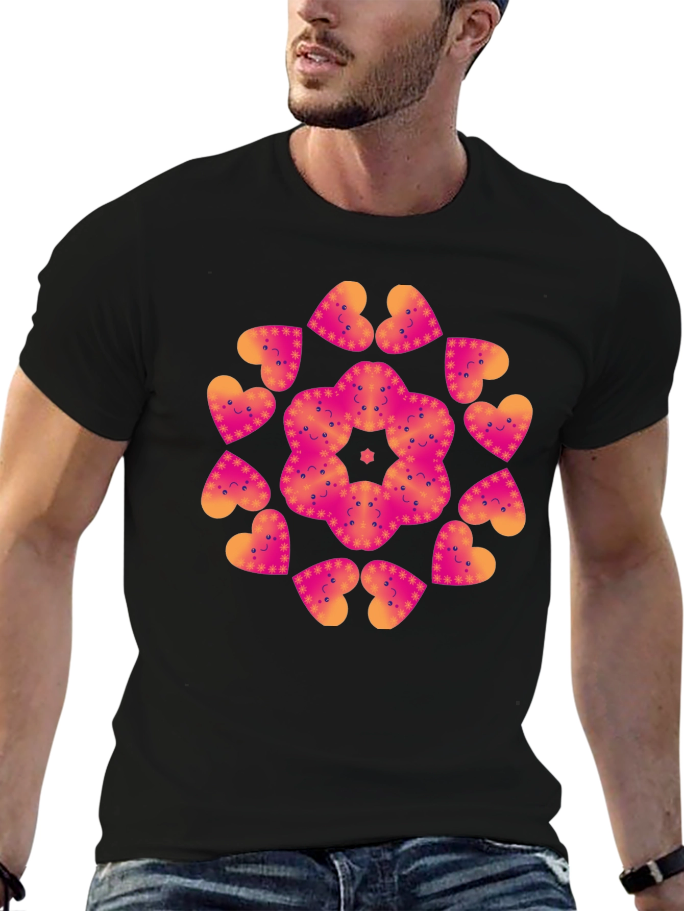 Heart Mandala Graphic Tee
