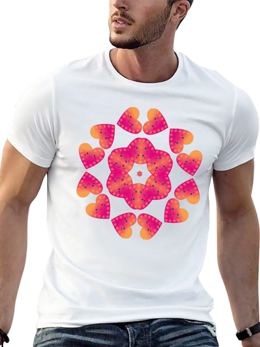 Heart Mandala Graphic Tee