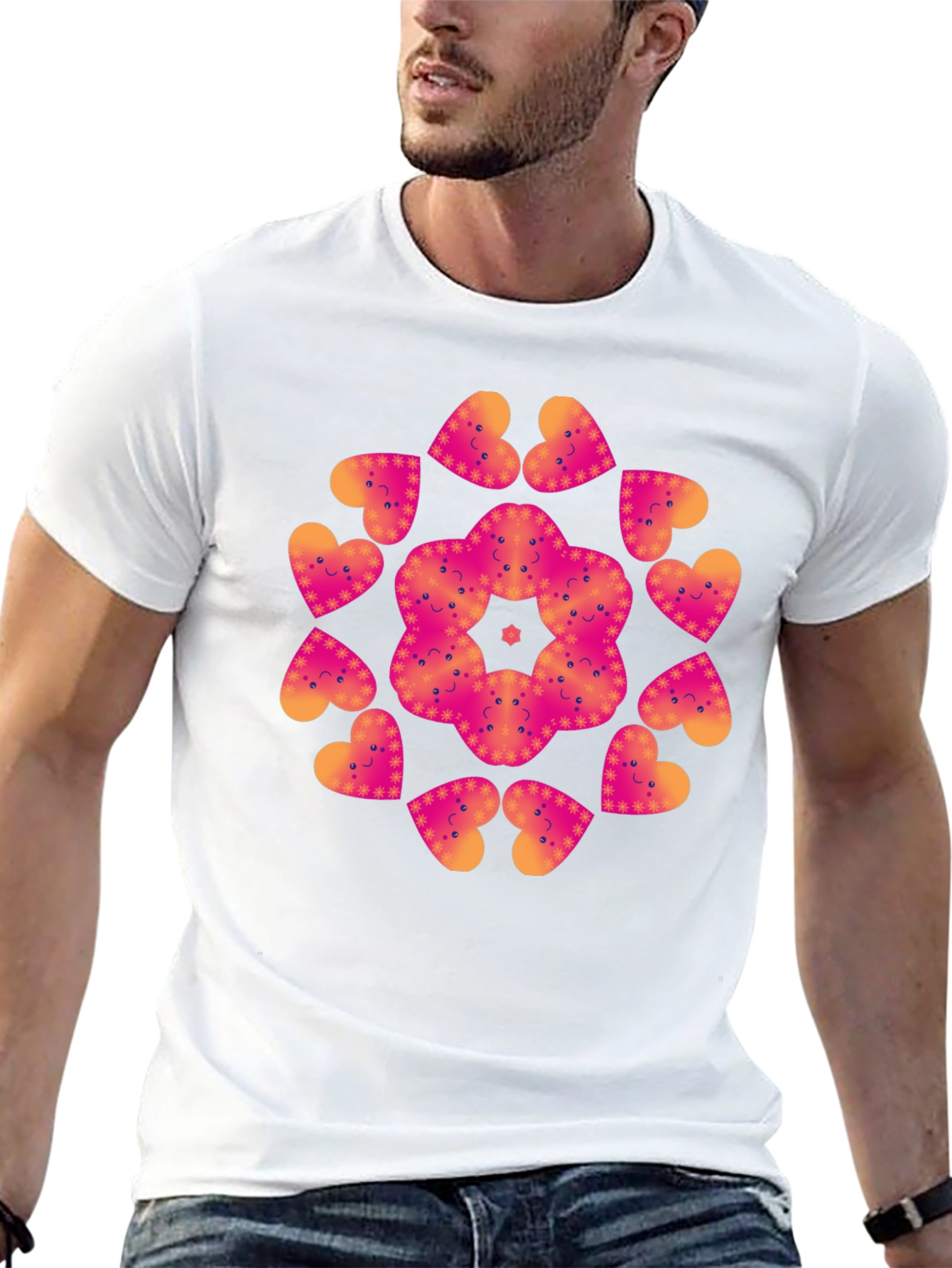 Heart Mandala Graphic Tee