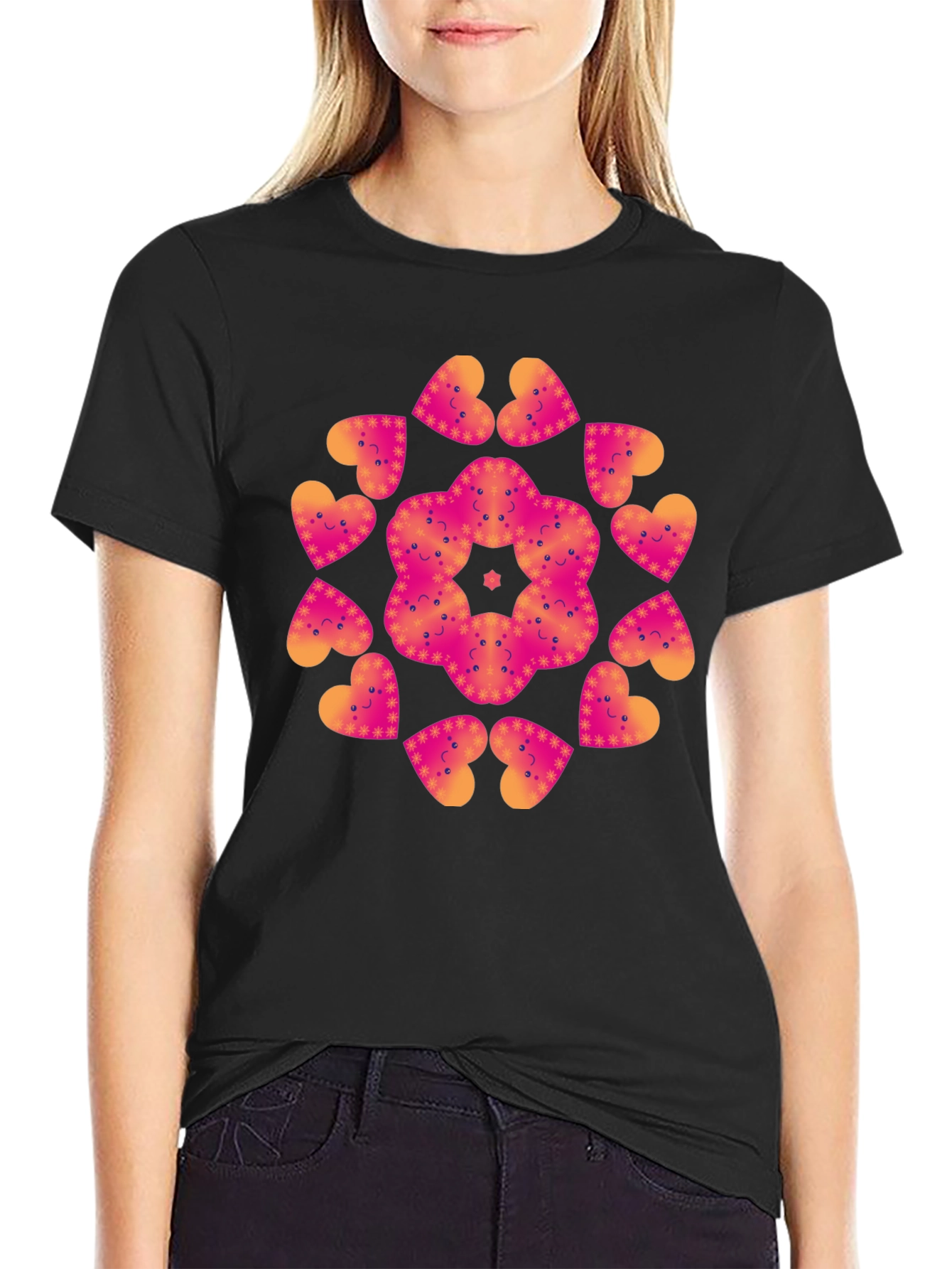 Heart Mandala Graphic Tee