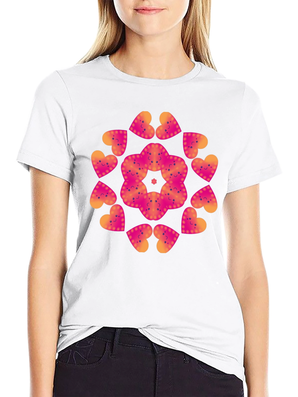Heart Mandala Graphic Tee