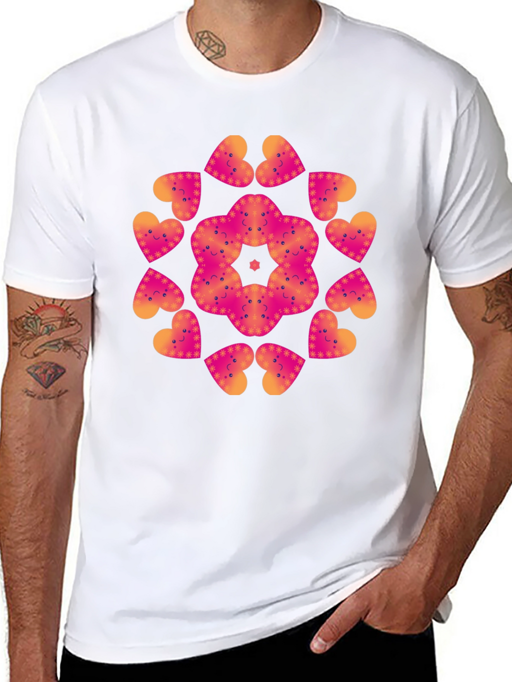 Heart Mandala Graphic Tee