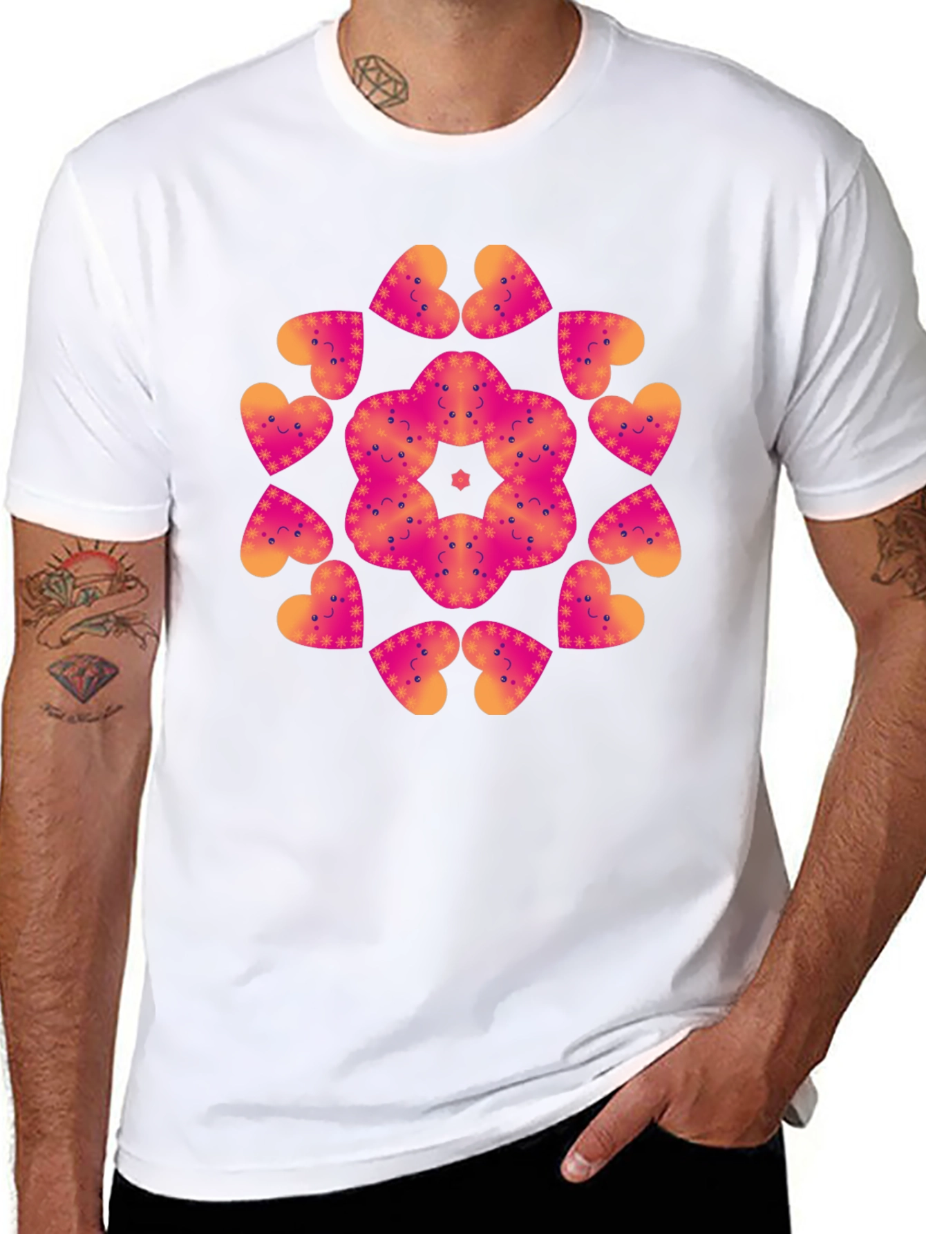 Heart Mandala Graphic Tee