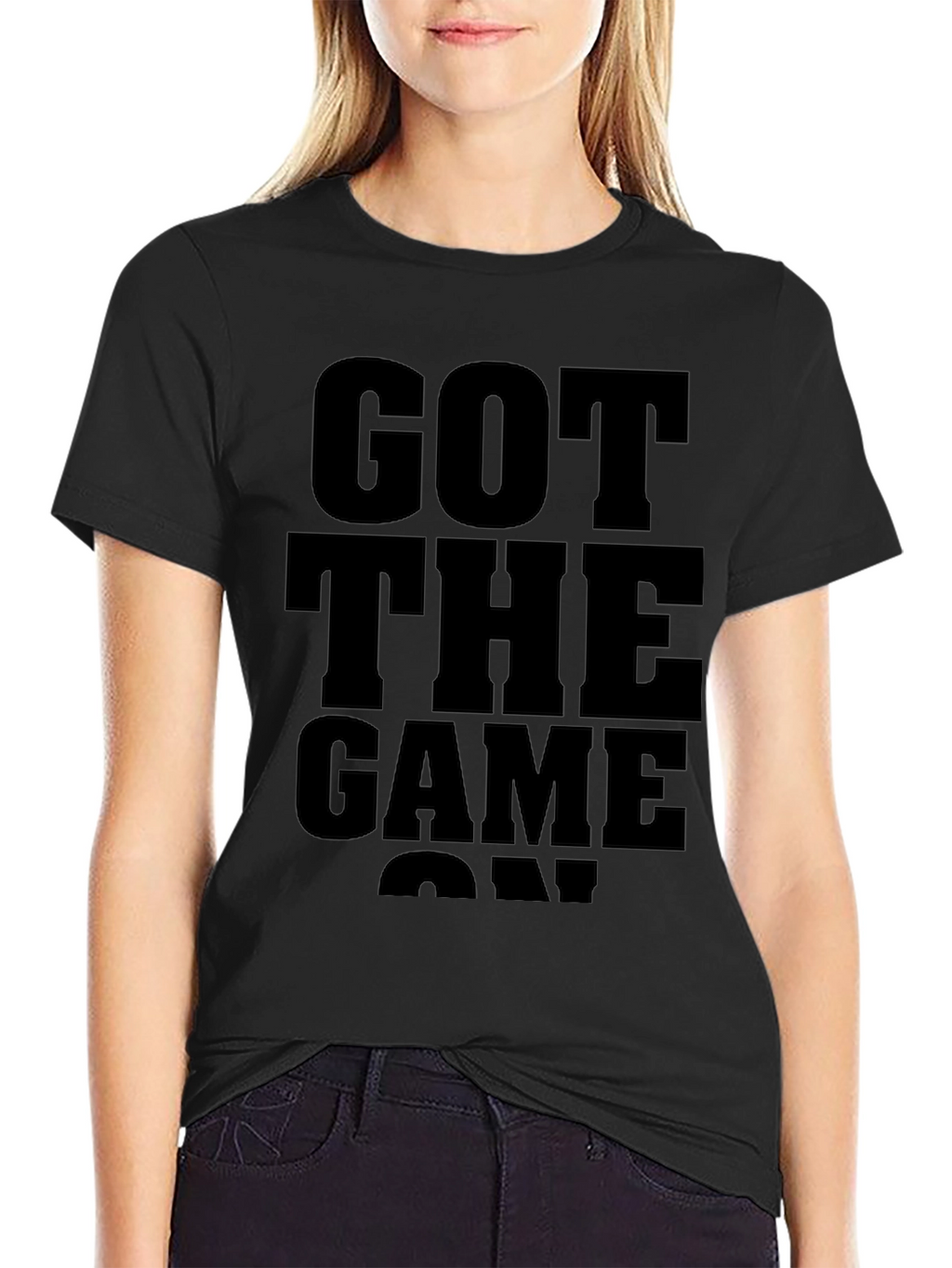 Got Game On Black Graphic T-Shirt