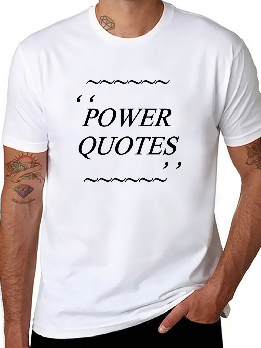 Power Quotes Black T-Shirt