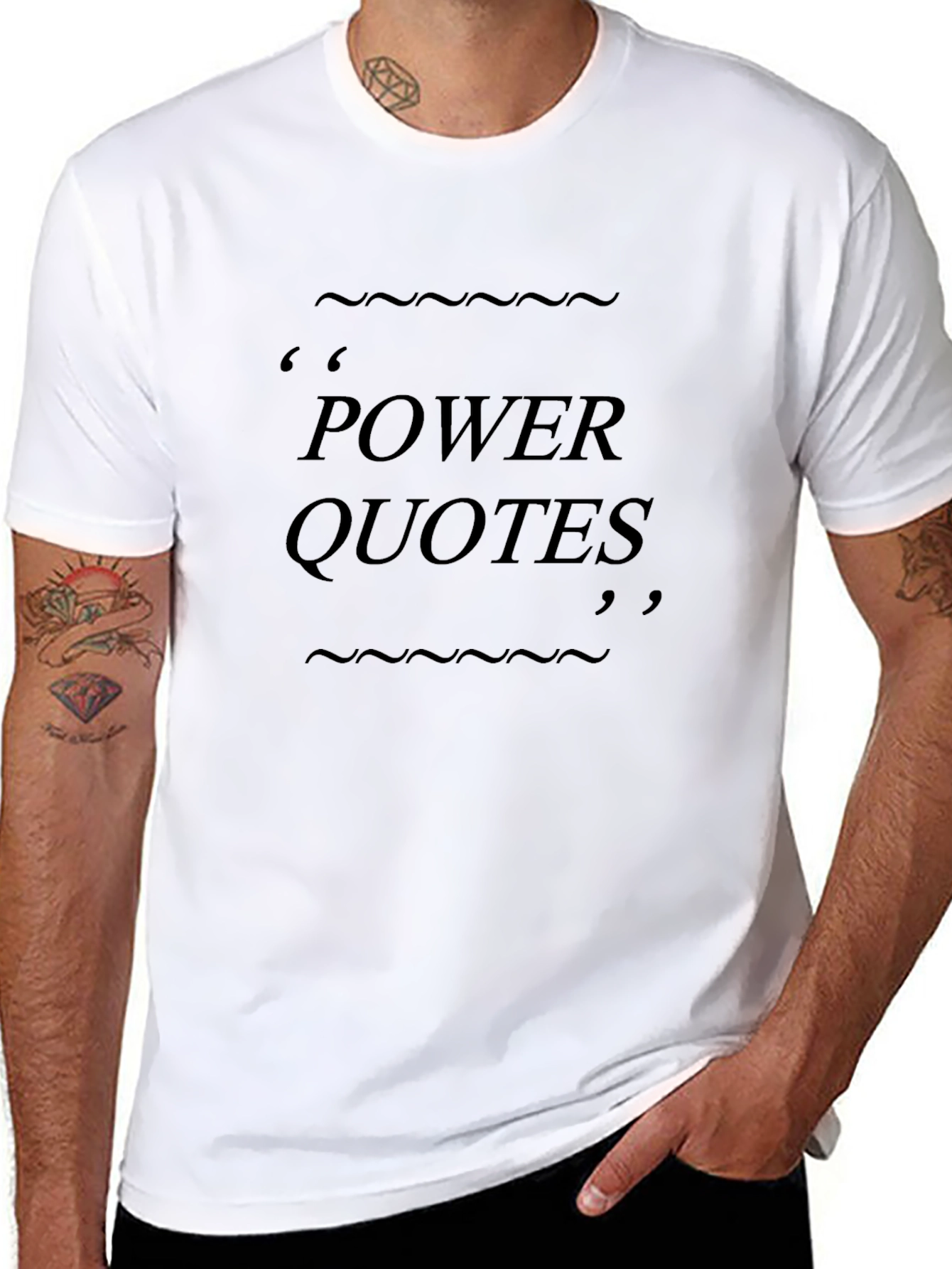 Power Quotes Black T-Shirt