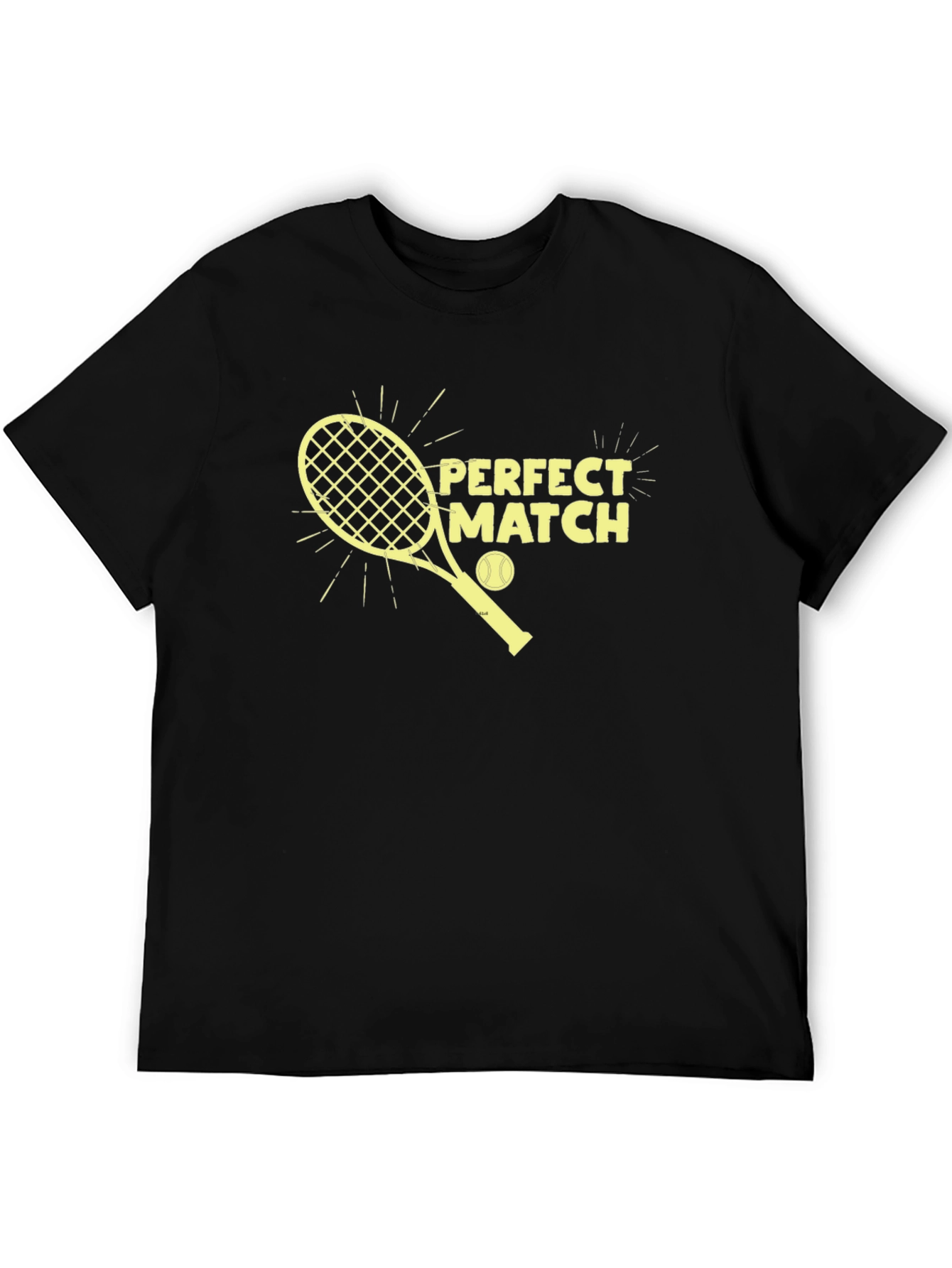 Perfect Match Tennis Graphic Tee - Sporty Casual T-Shirt
