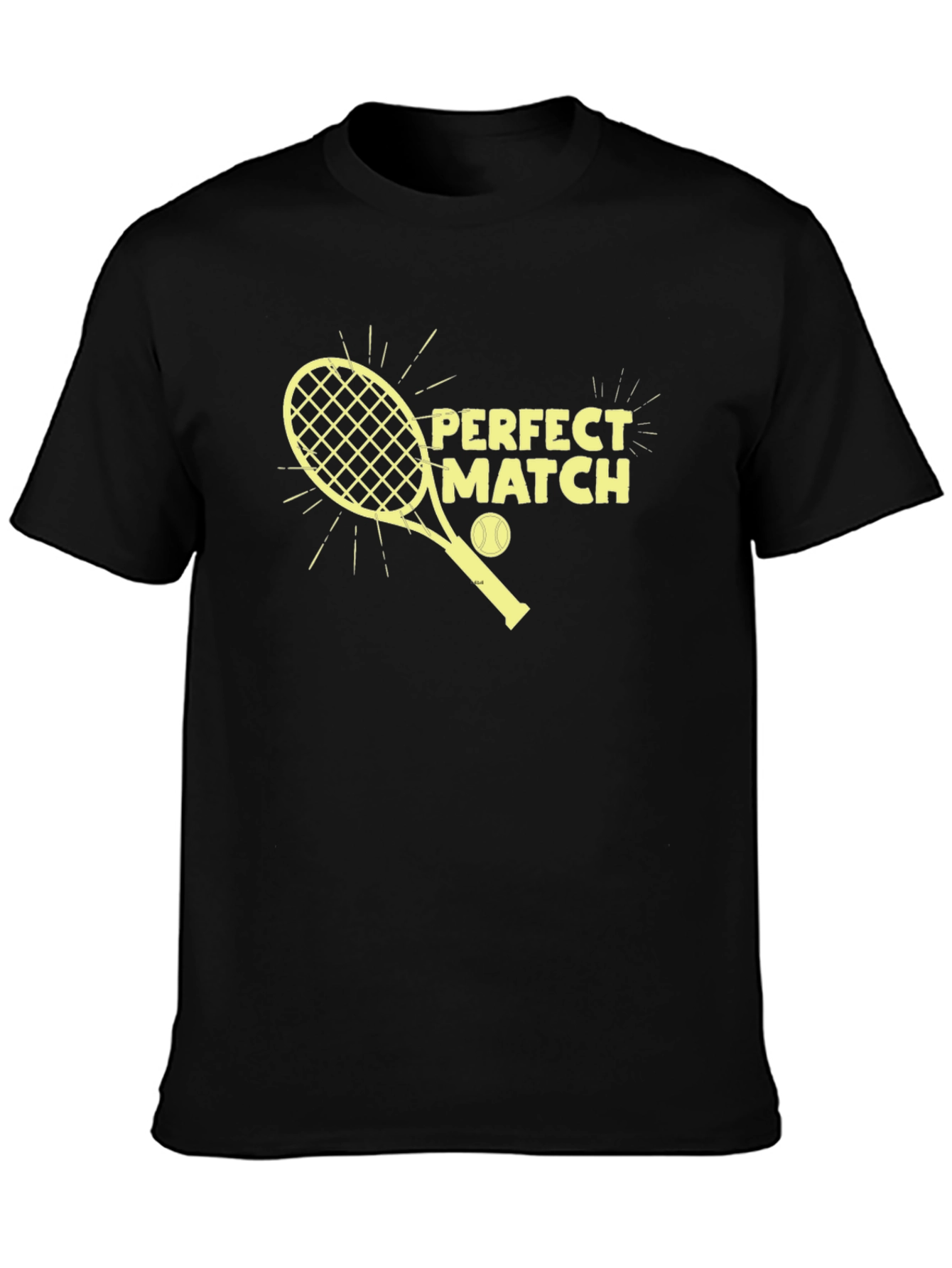 Perfect Match Tennis Graphic Tee - Sporty Casual T-Shirt