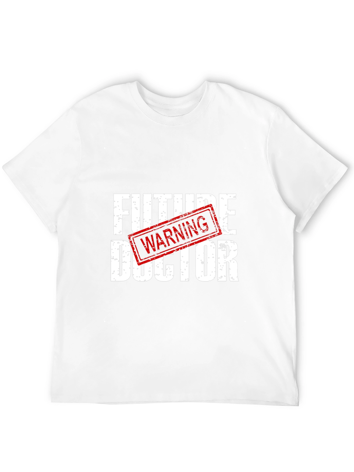Future Doctor Warning Black Graphic T-Shirt