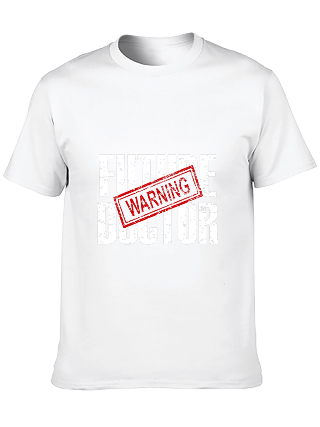 Future Doctor Warning Black Graphic T-Shirt