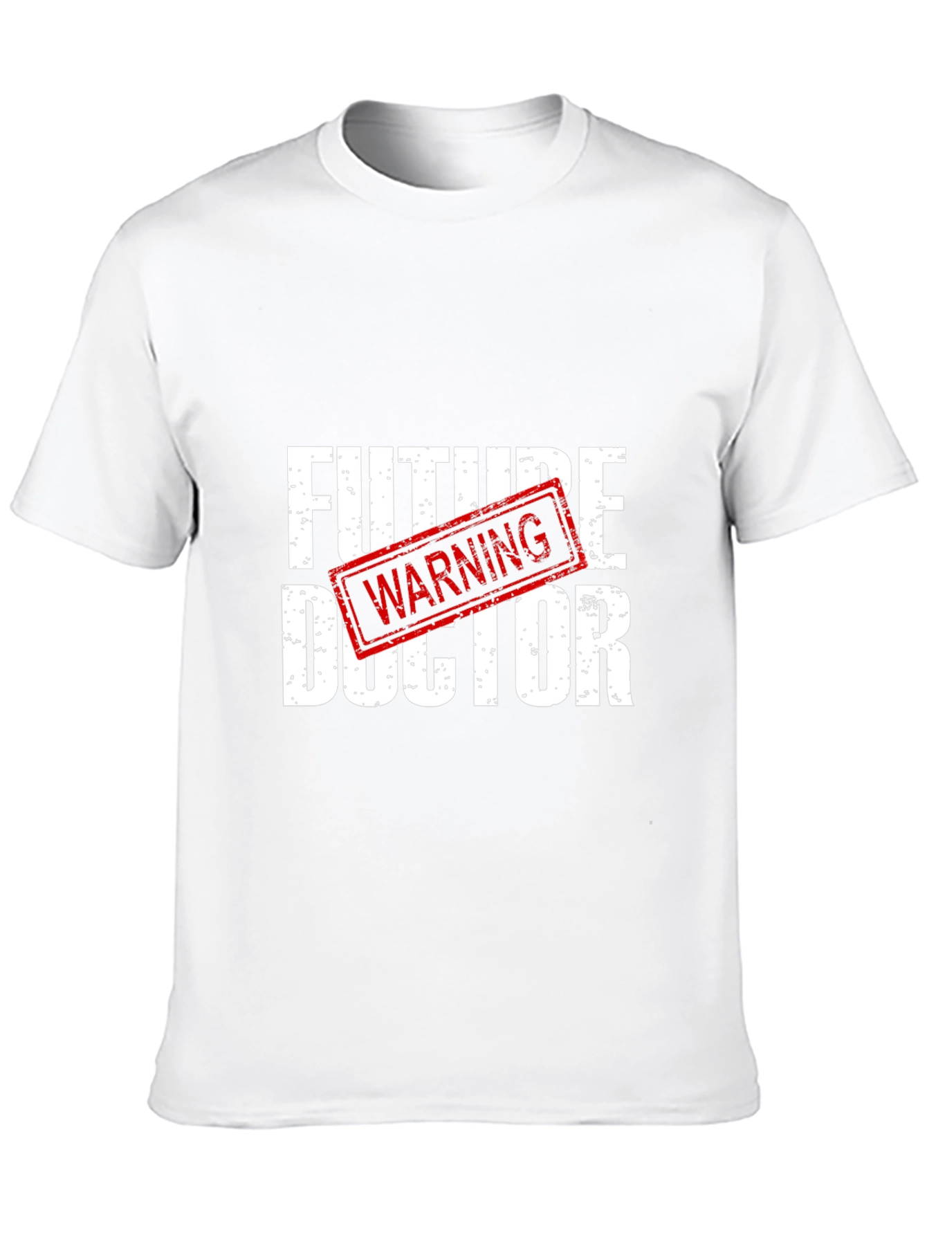 Future Doctor Warning Black Graphic T-Shirt