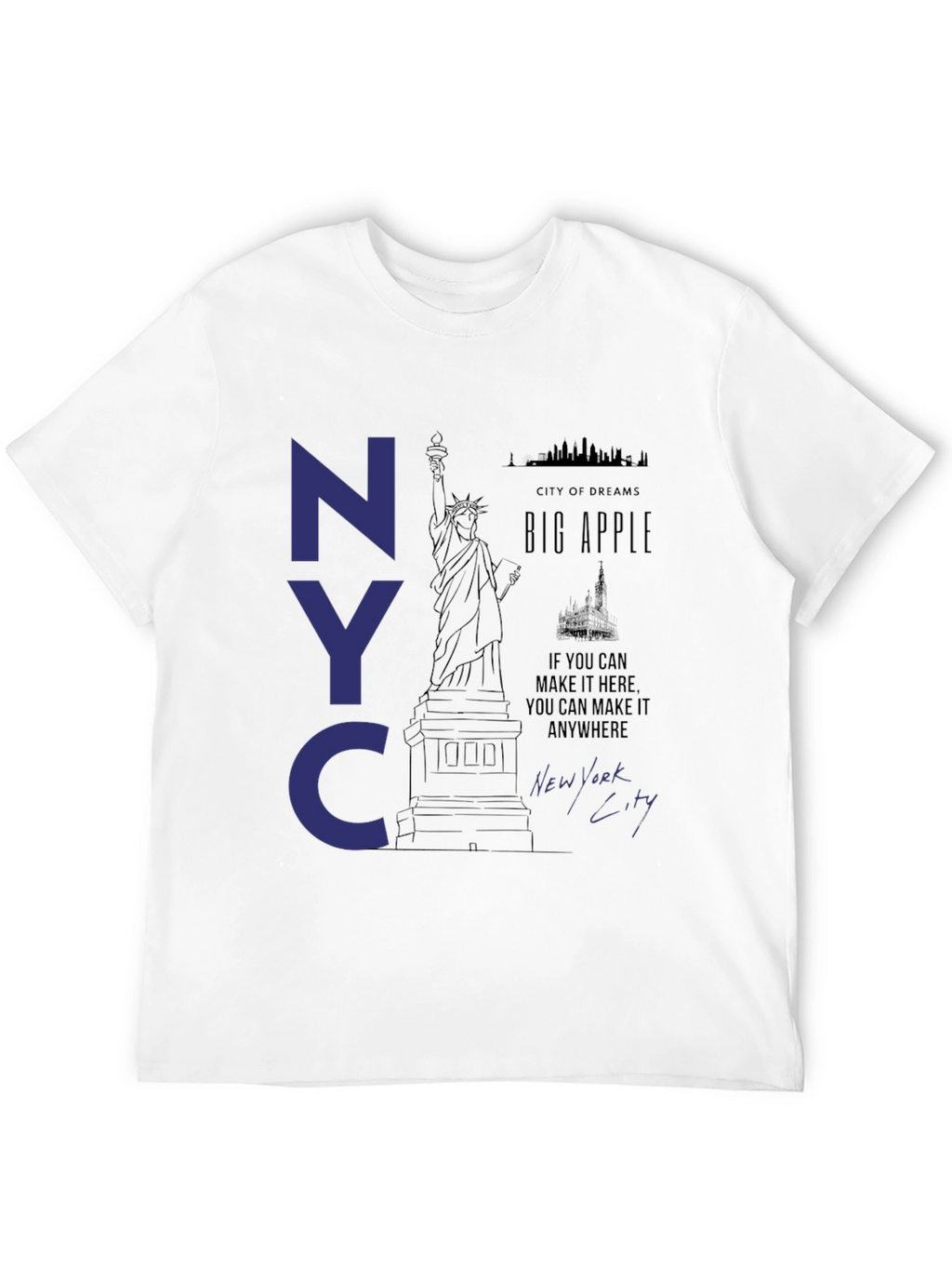 NYC Statue of Liberty Graphic T-Shirt