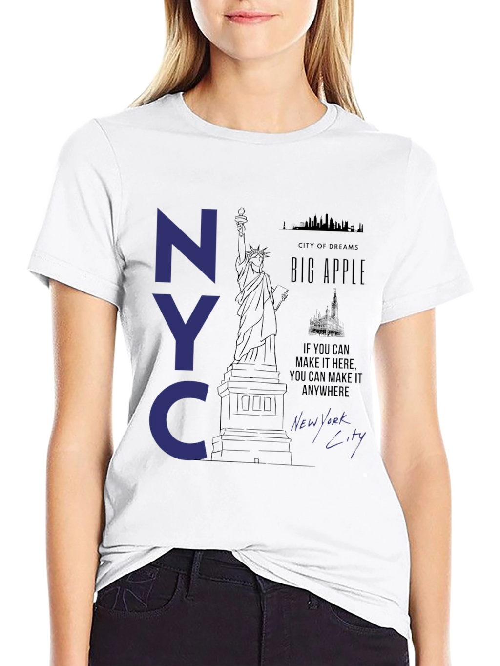 NYC Statue of Liberty Graphic T-Shirt