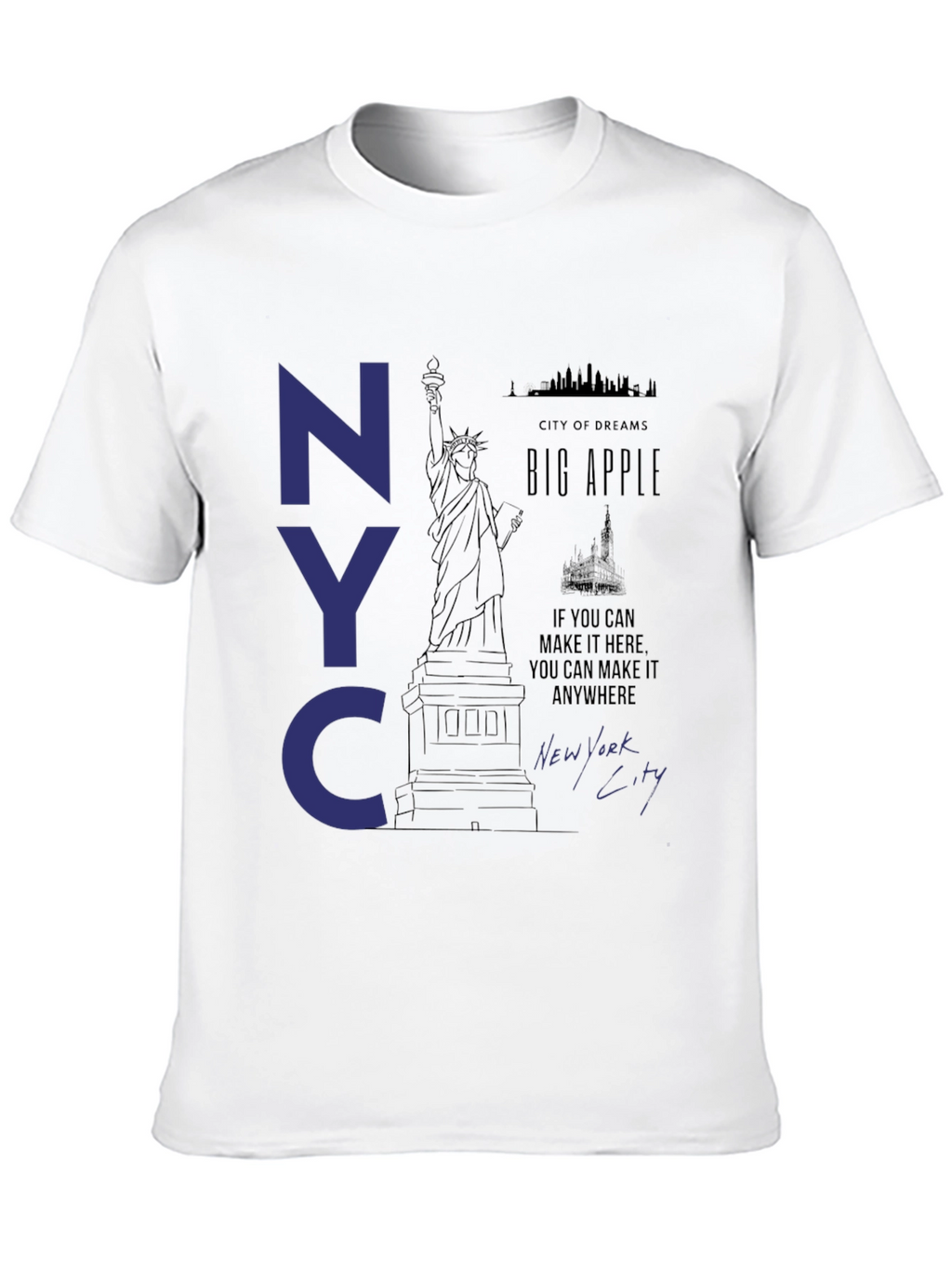 NYC Statue of Liberty Graphic T-Shirt