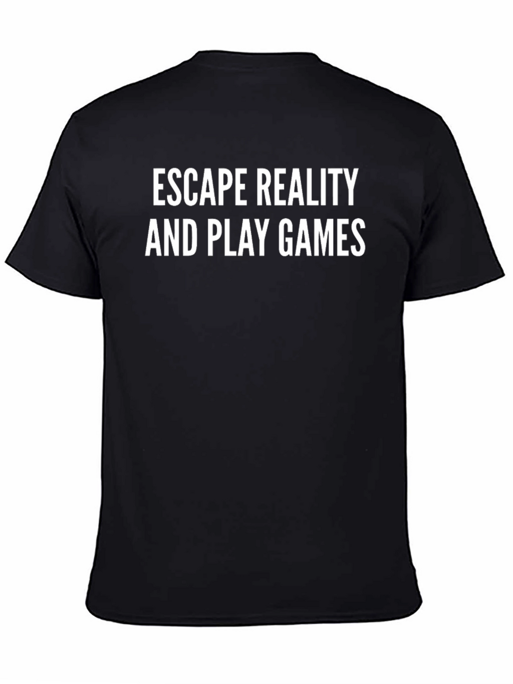 Escape Reality Play Games Black Graphic Tee
