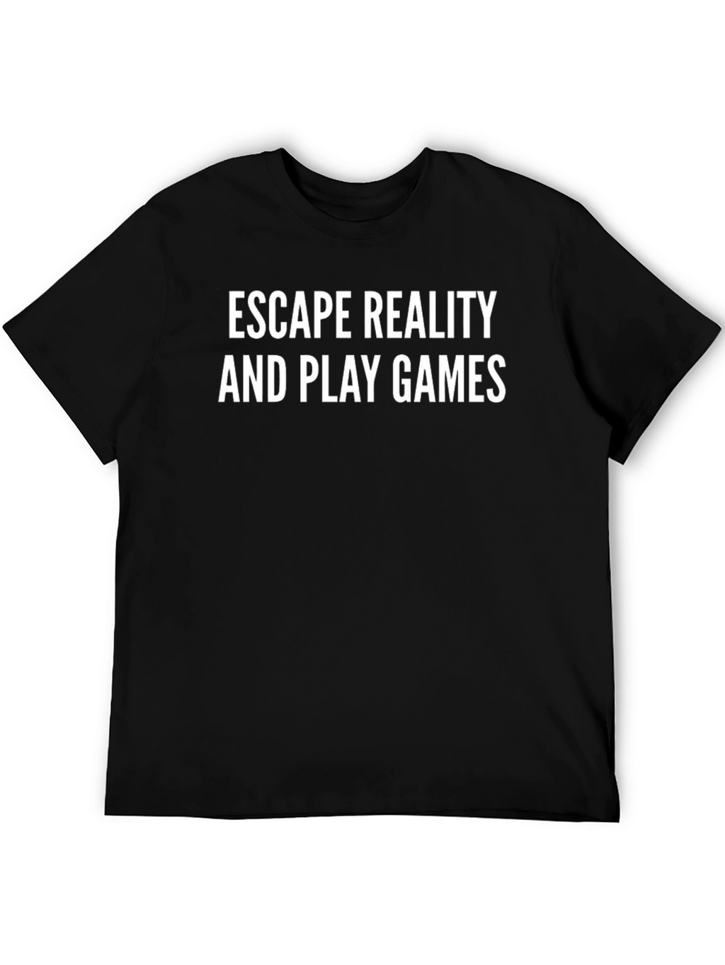 Escape Reality Play Games Black Graphic Tee