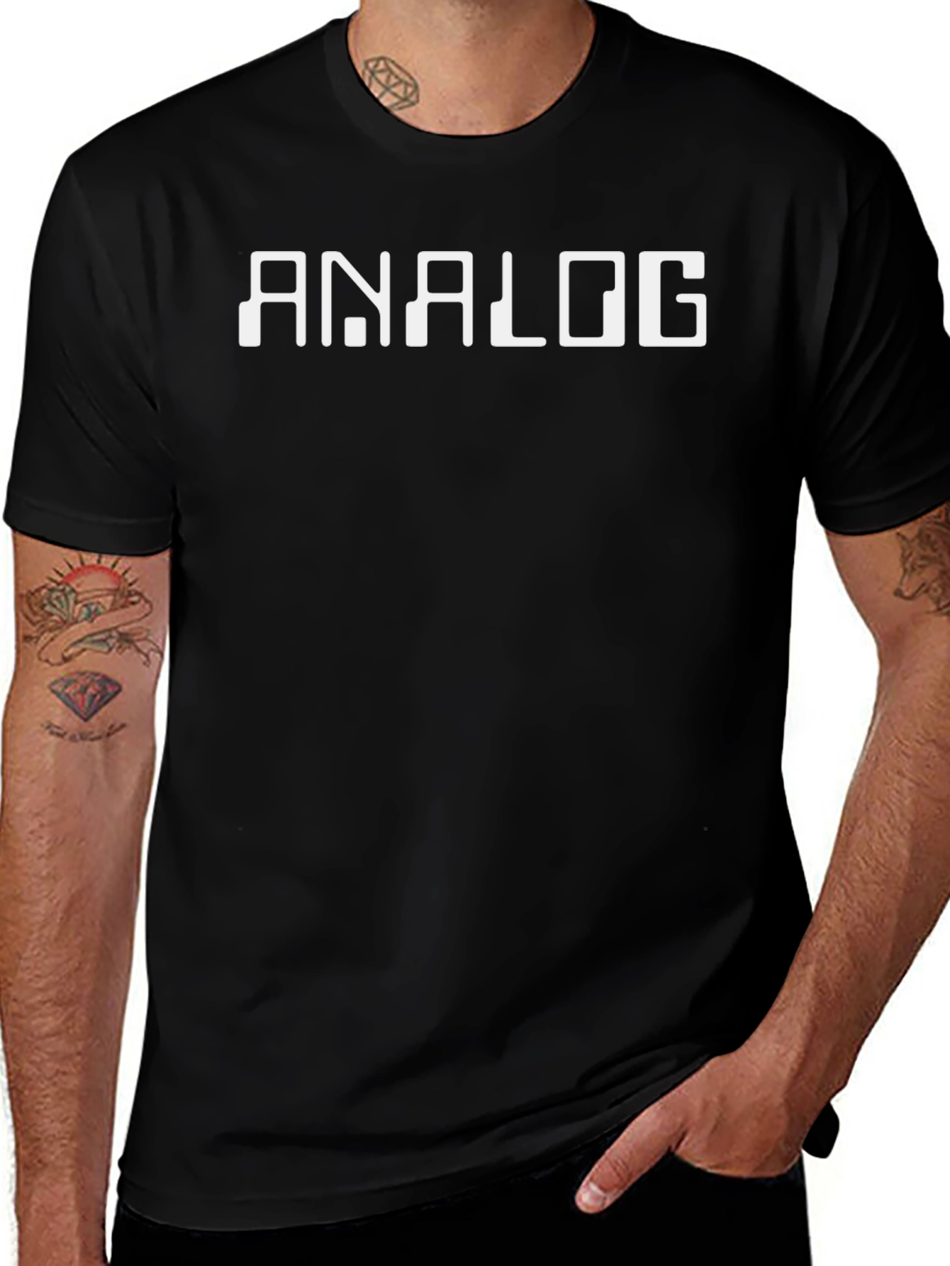 Analog Graphic Tee - Classic Black Cotton T-Shirt
